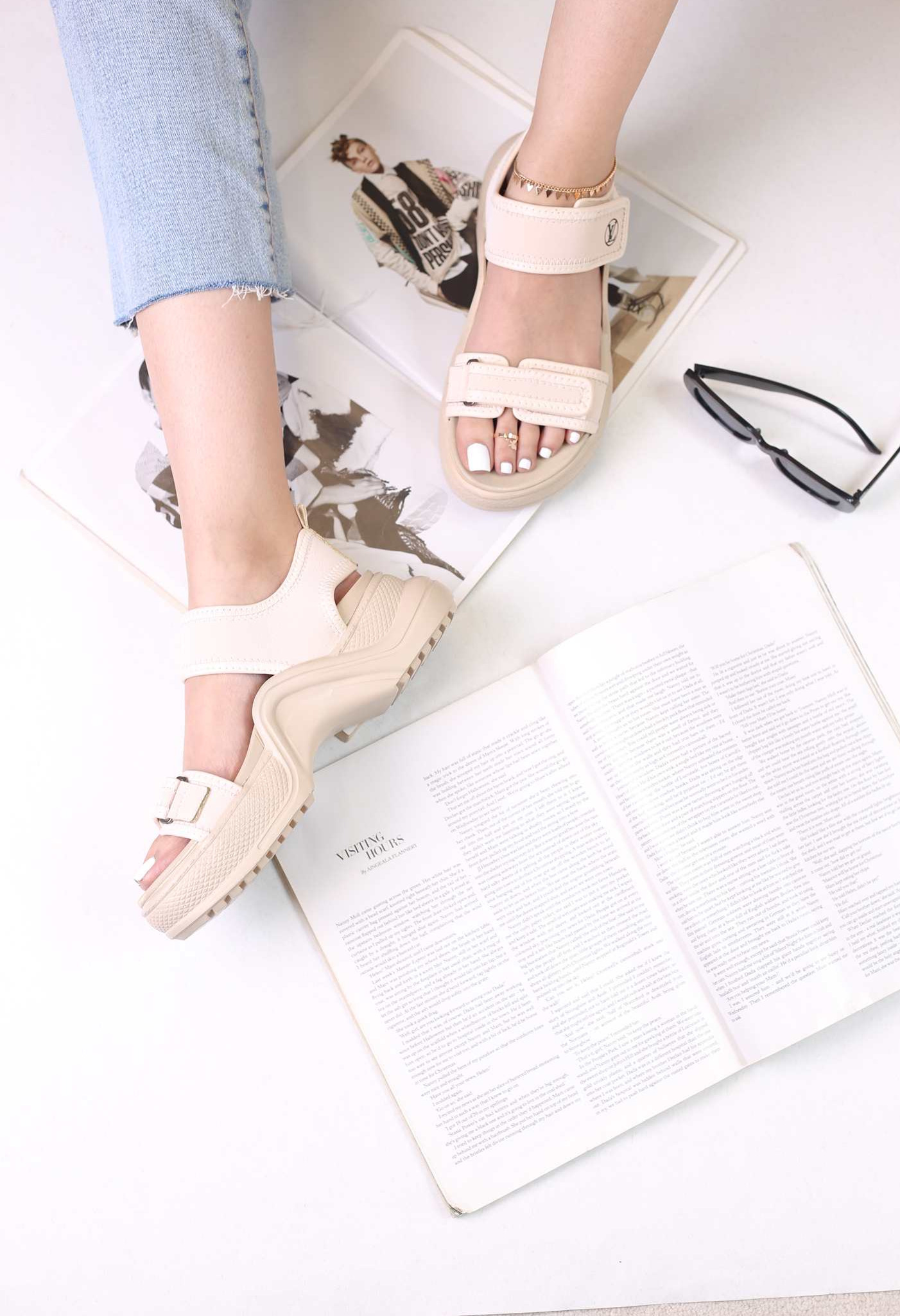 کفش صندل رکابدار زنانه ال وی