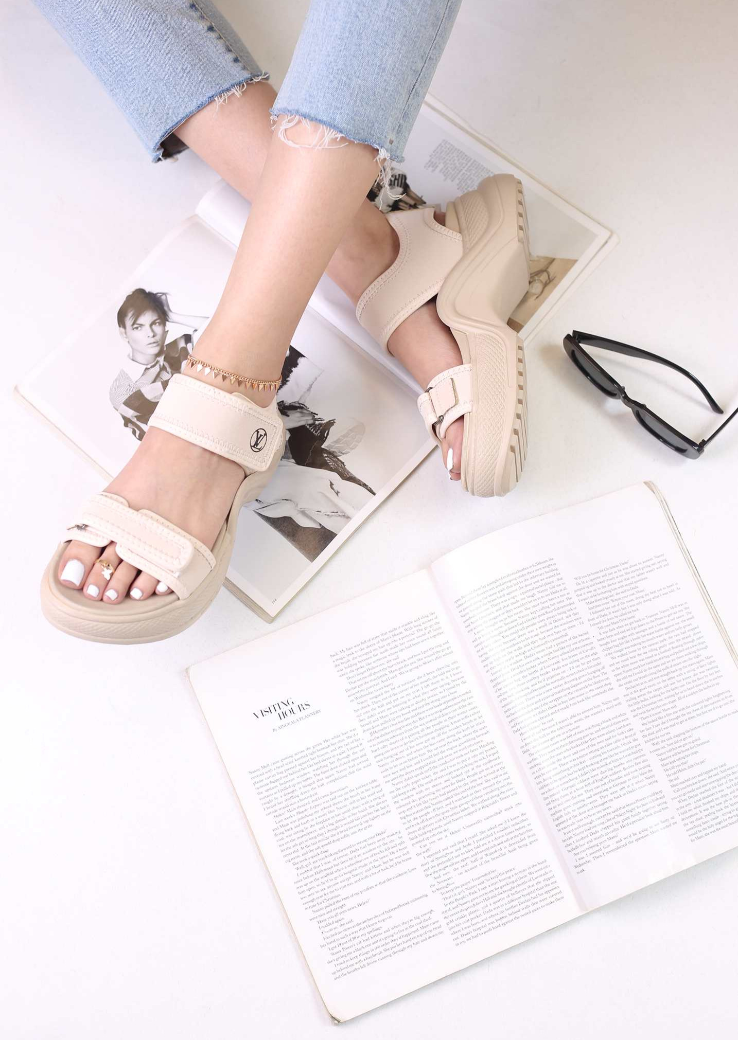 کفش صندل رکابدار زنانه ال وی